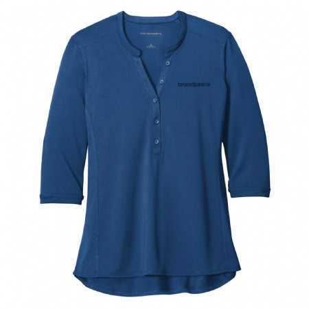 Port Authority Ladies UV Choice Pique Henley