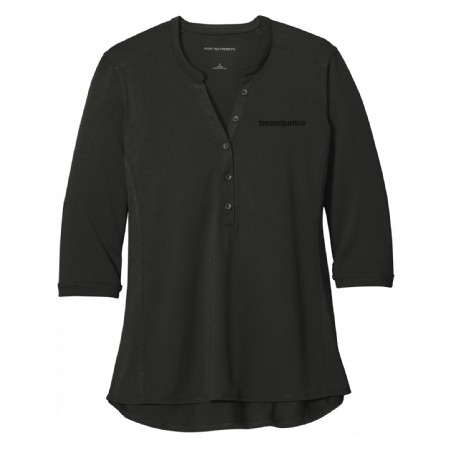 Port Authority Ladies UV Choice Pique Henley #3