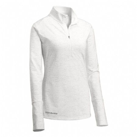 Sport-Tek Ladies Sport-Wick Stretch Reflective Heather 1/2-Zip Pullover